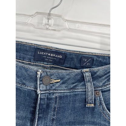 Lucky Brand Dark Denim Low Rise Crop Lolita 12/31