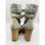 Woman’s Grey 37.5 Belstaff  Leather Boots zipper closure
