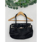 Vintage Style Black Vegan Crocodile Leather Shoulder Bag
