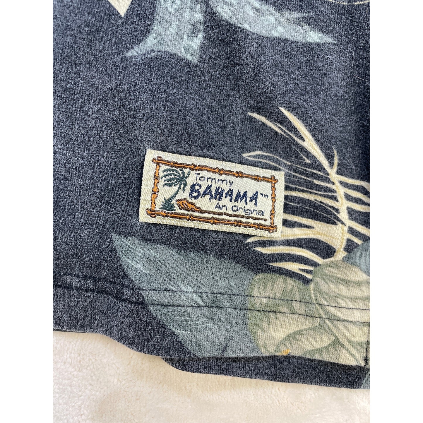 Vintage Men’s Tommy Bahama 100% Cotton Men’s Floral Polo Large