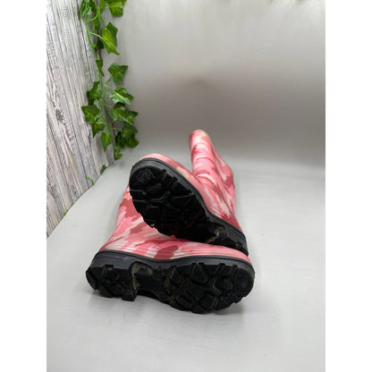Northerner Pink Camo Little Girls Rain Boots Size 12