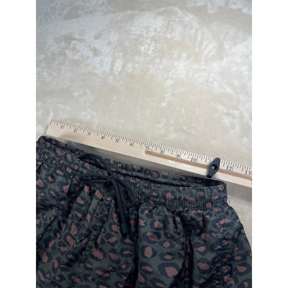 Mens Zara Animal Print Athletic Swim Lined Shorts Medium