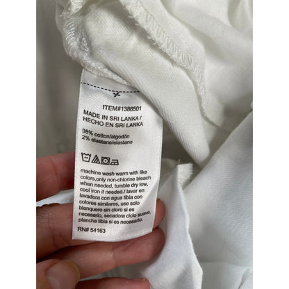 DKNY White Womans Denim Bermuda Shorts 8