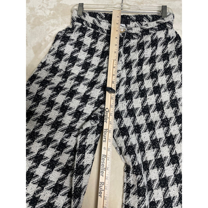 Storets NWT Black & White Houndstooth Wide Leg Womans Pants Size S/M
