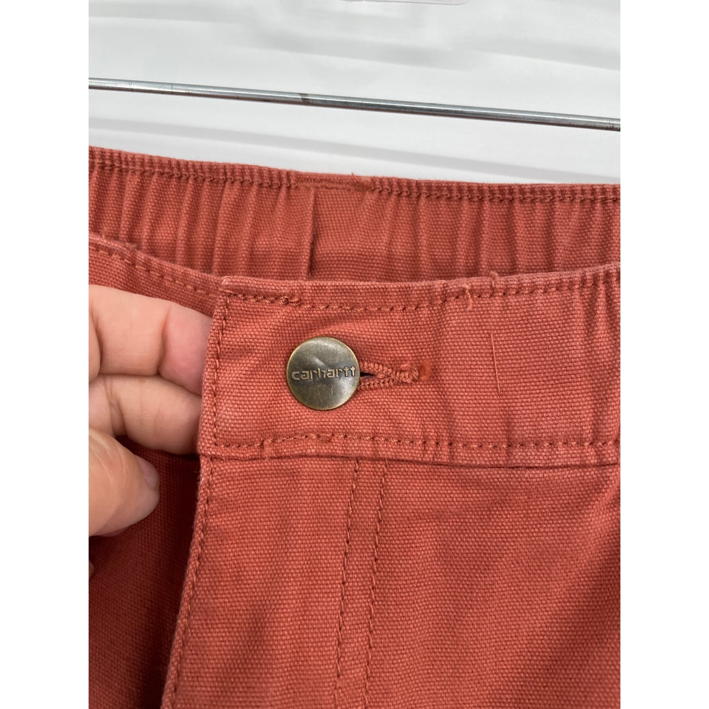 Carhartt Mens Terracotta Relaxed Fit Cargo Shorts Size 32