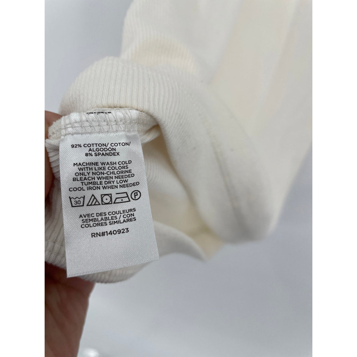 LOFT Off White Ribbed Sleeveless Mock Neck Tank Large