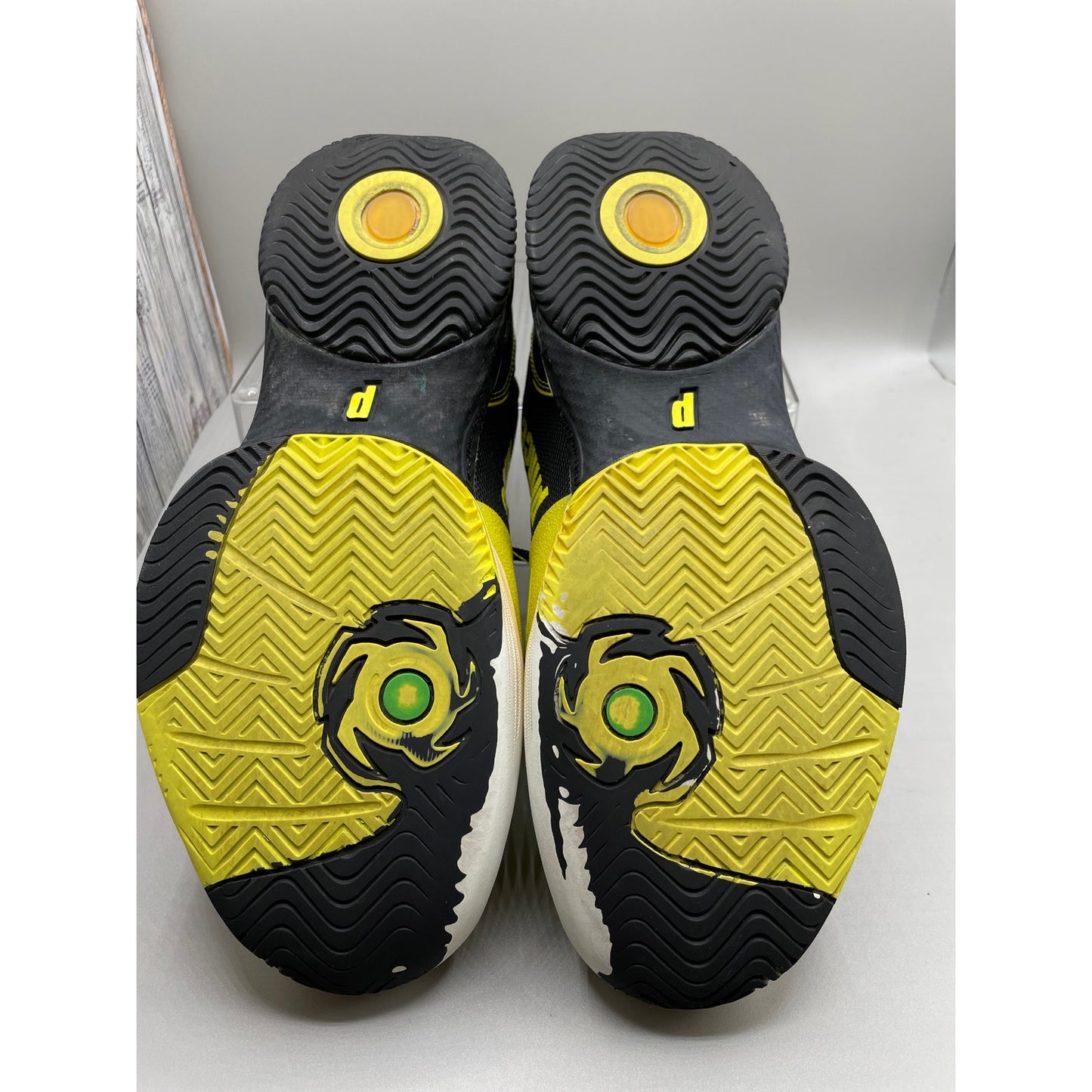 Prince Rebel 2 Black & Yellow Tennis Lace Up Mens Sneakers 11.5