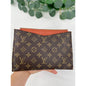 Louis Vuitton Monogram Brown & Orange Daily Pouch *missing zipper