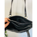 Crazy Horse Vintage Black Double Strap Vintage Purse by Liz Claiborne