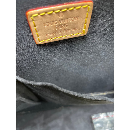 Louis Vuitton Black Patton Leather Vernis Alma GM Noir Magnetique Designer Bag