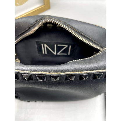 Inzi Black Cross Body Embellished Studs Womans Purse