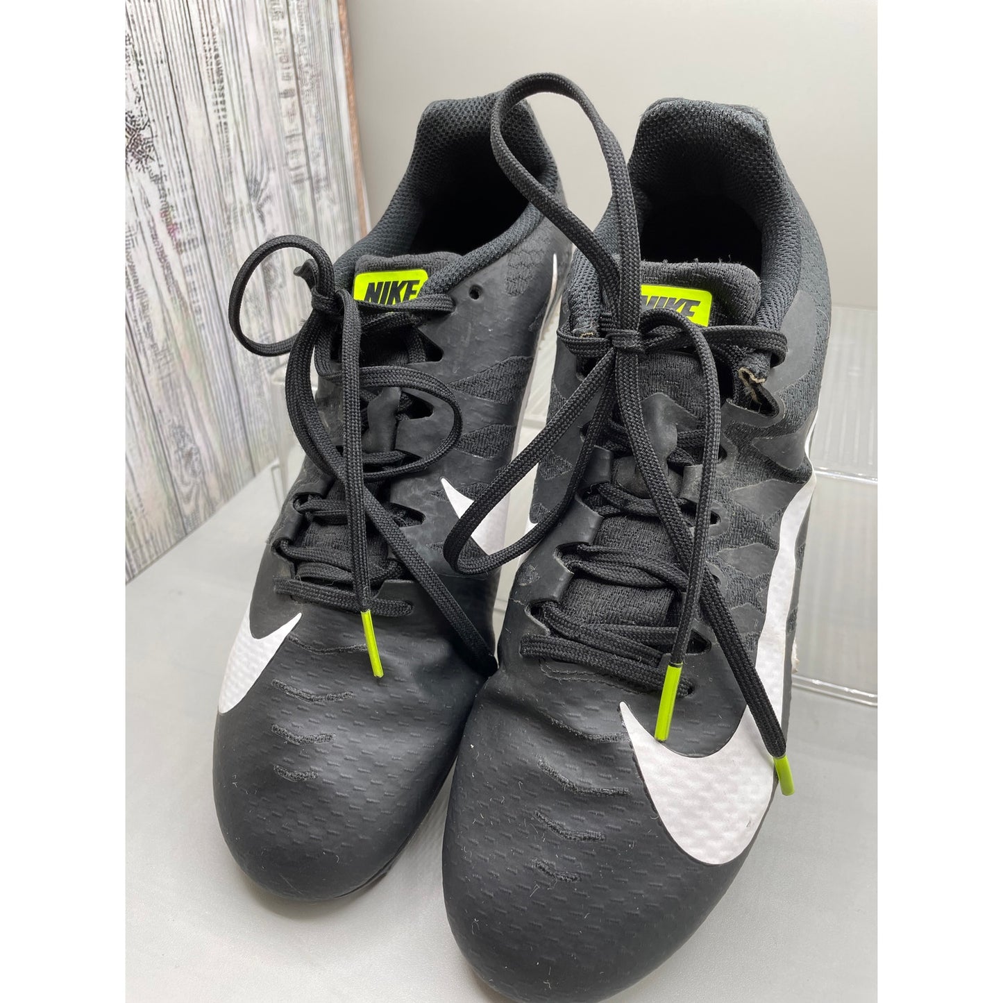 Nike Black Zoom Rival S Racing Men’s Track Cleats Lace Shoes *No Spikes 7
