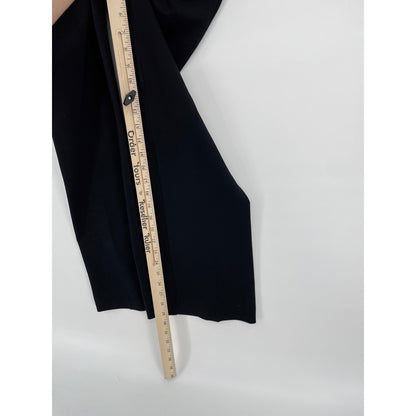 Ann Taylor Petite Classic Black Zipper Trouser Pants with Belt Loops Size 2