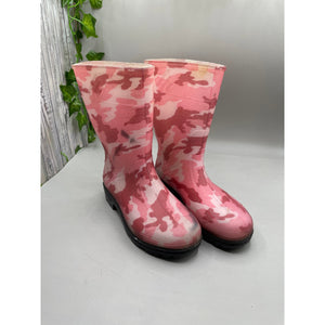 Northerner Pink Camo Little Girls Rain Boots Size 12