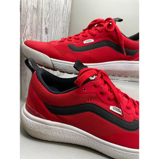 Vans UltraRange Red Mens Lace Up Comfort Sneakers 10