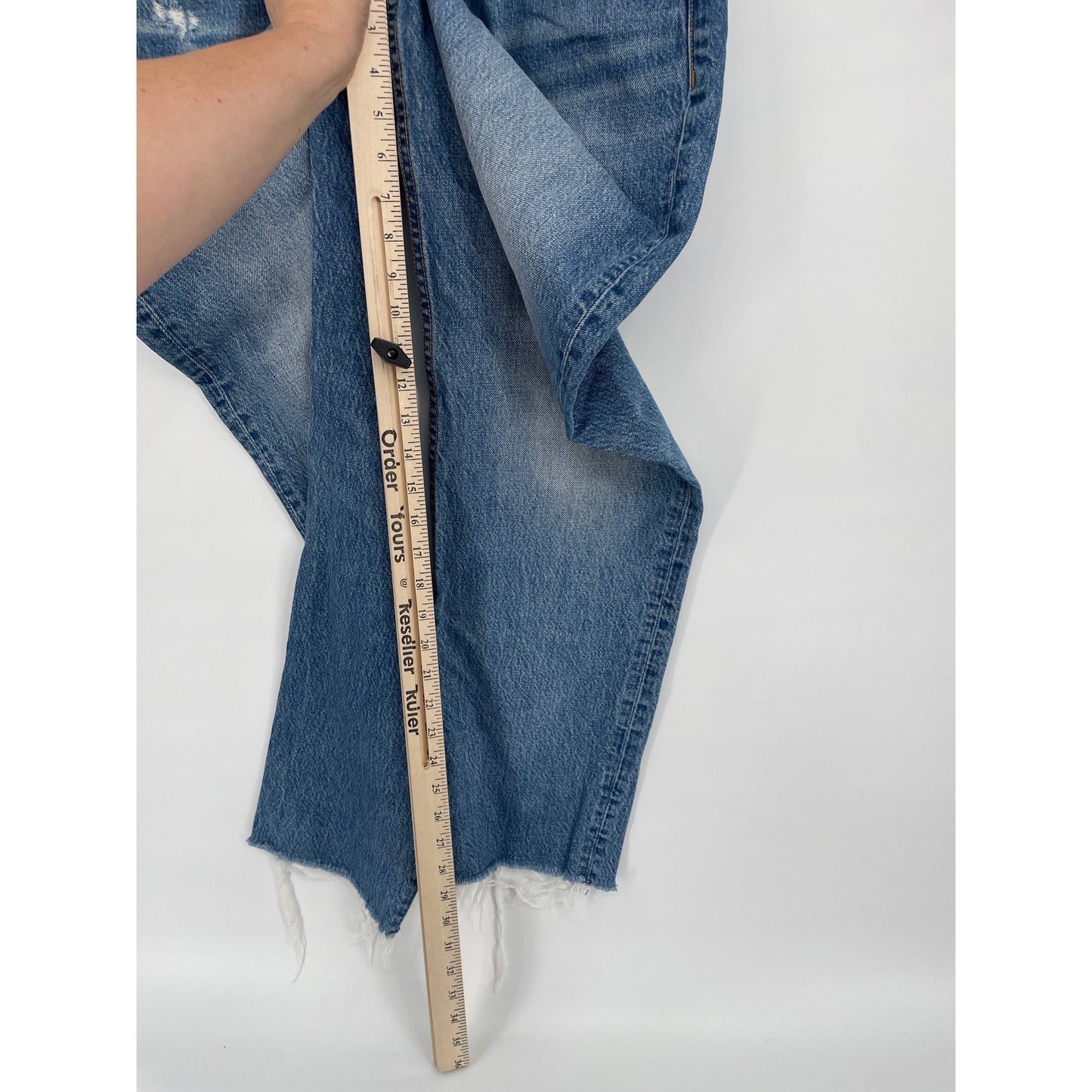 Rag and Bone Rosa Mid Rise Boyfriend Medium Wash Ankle Chic Button Fly Denim Jeans 30