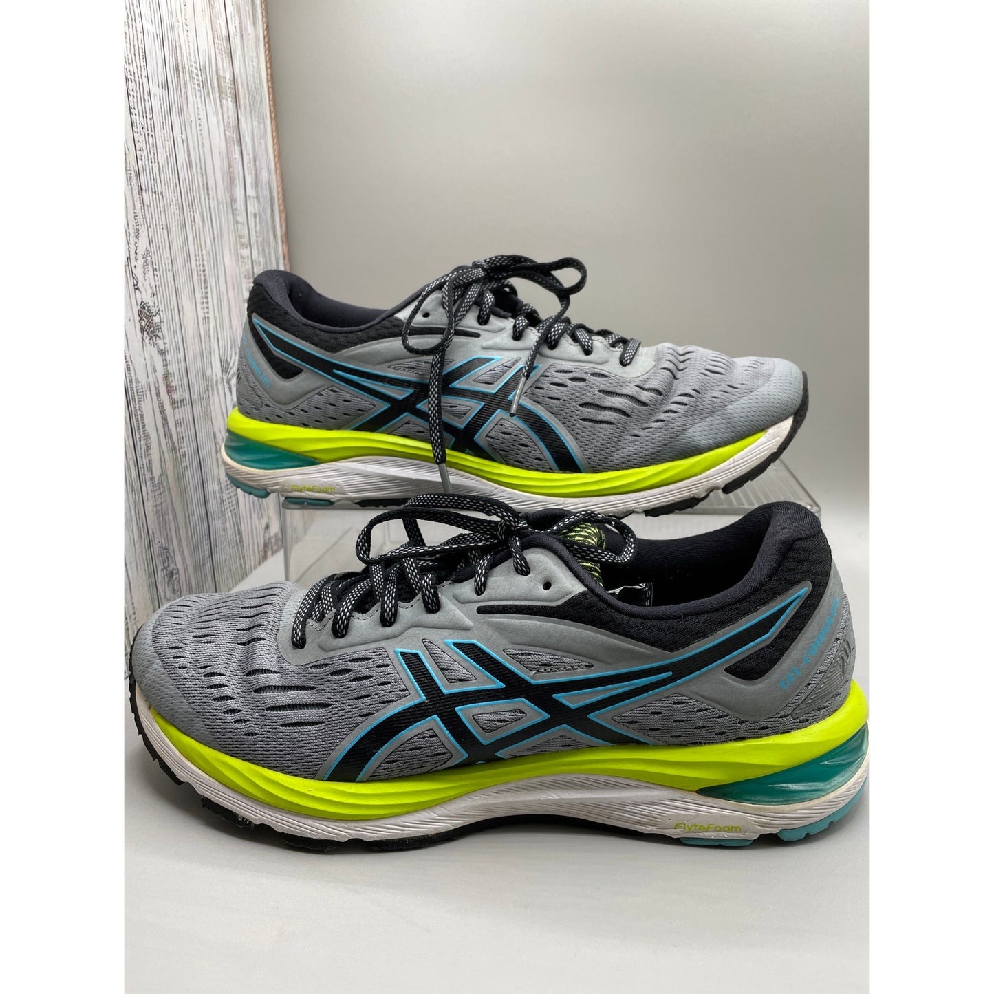 ASICS Men’s Gel Grey Running Athletic Training Lace Up Shoes 11