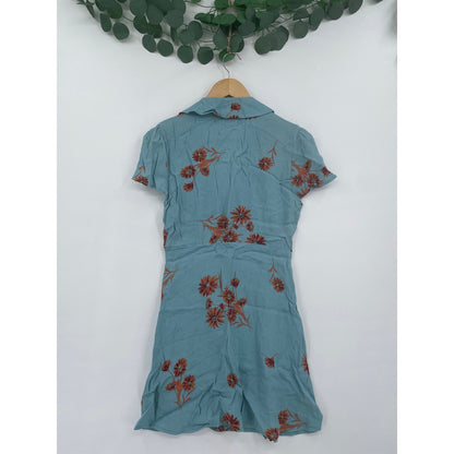 Urban Outfitters Mallory Floral Button-Through Mini Dress  XS-TP