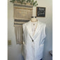 Mina Self Woman’s White One Button Blazer Vest XXL