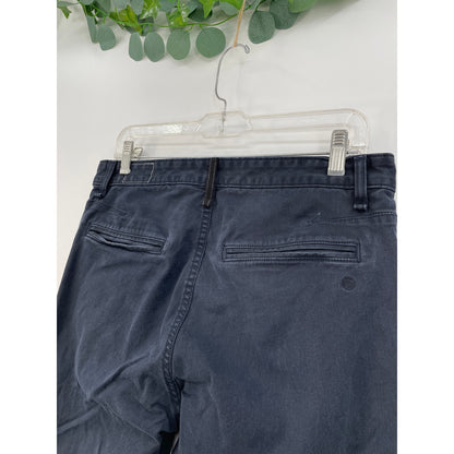 ran & bone Mens Fit Straight Twill Cotton Chino Navy Blue Pant Size 31