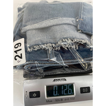 New Express Boyfriend Denim Distressed Shorts 8