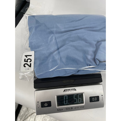 Womans NWT WhiteHouse BlackMarket Sky Blue Soft Blouse Med