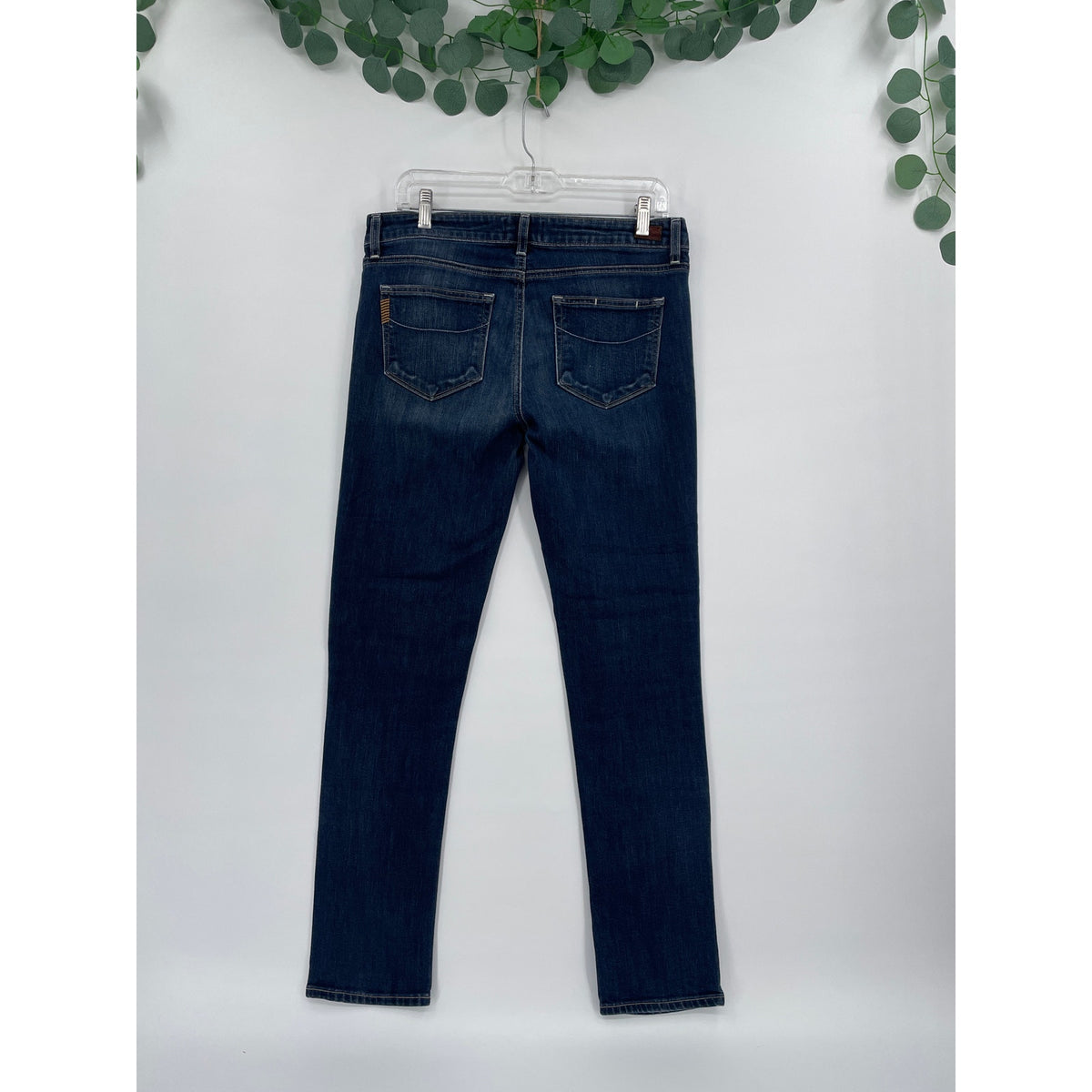 Paige Dark Denim Mid Rise Jimmy Jimmy Skinny Jeans Size 28