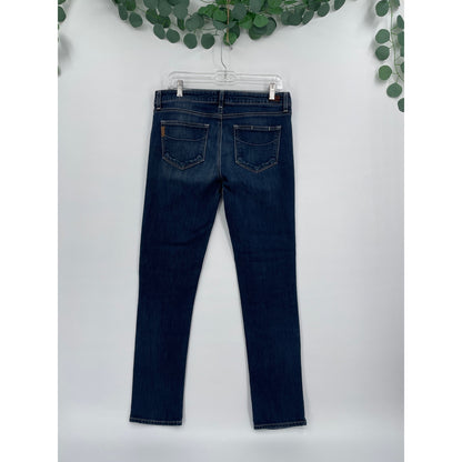 Paige Dark Denim Mid Rise Jimmy Jimmy Skinny Jeans Size 28