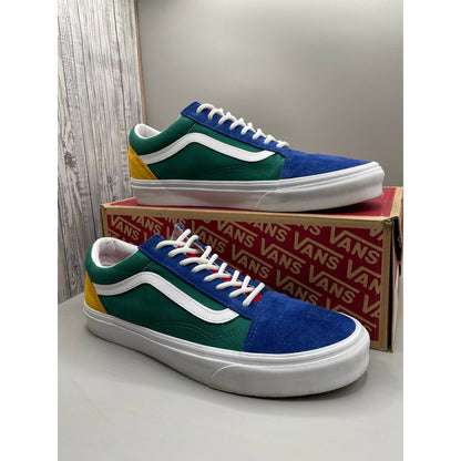 Vans Old Skool Yatch Club Men’s Sneakers Multi Color Blue Green Red Yellow 10
