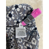 Ulla Johnson Woman’s Plus Size 4 Blue & Grey Long Sleeve Silk Jumper
