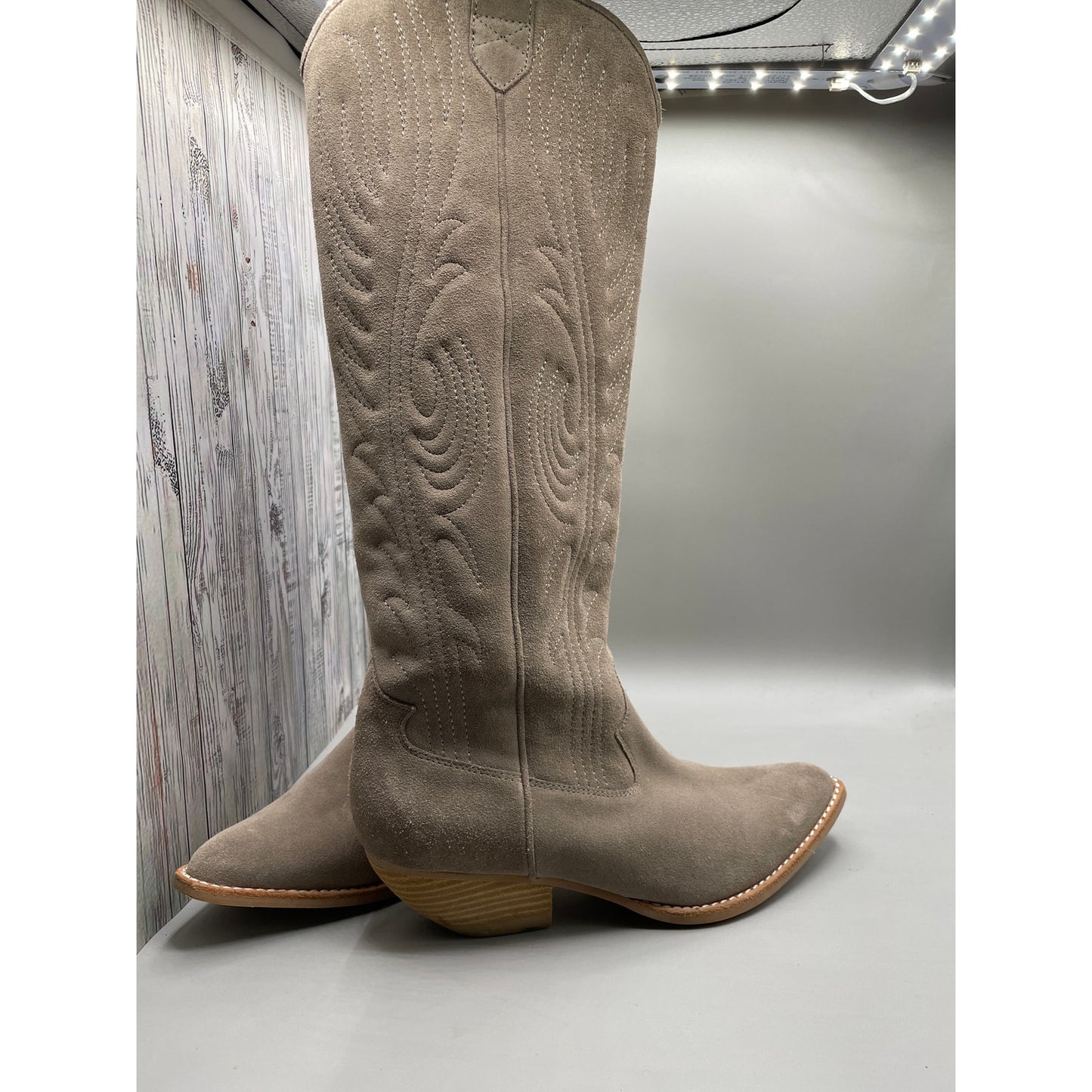 Jeffrey Campbell Calvera 2K Leather Western Knee High Woman’s Boot 7.5
