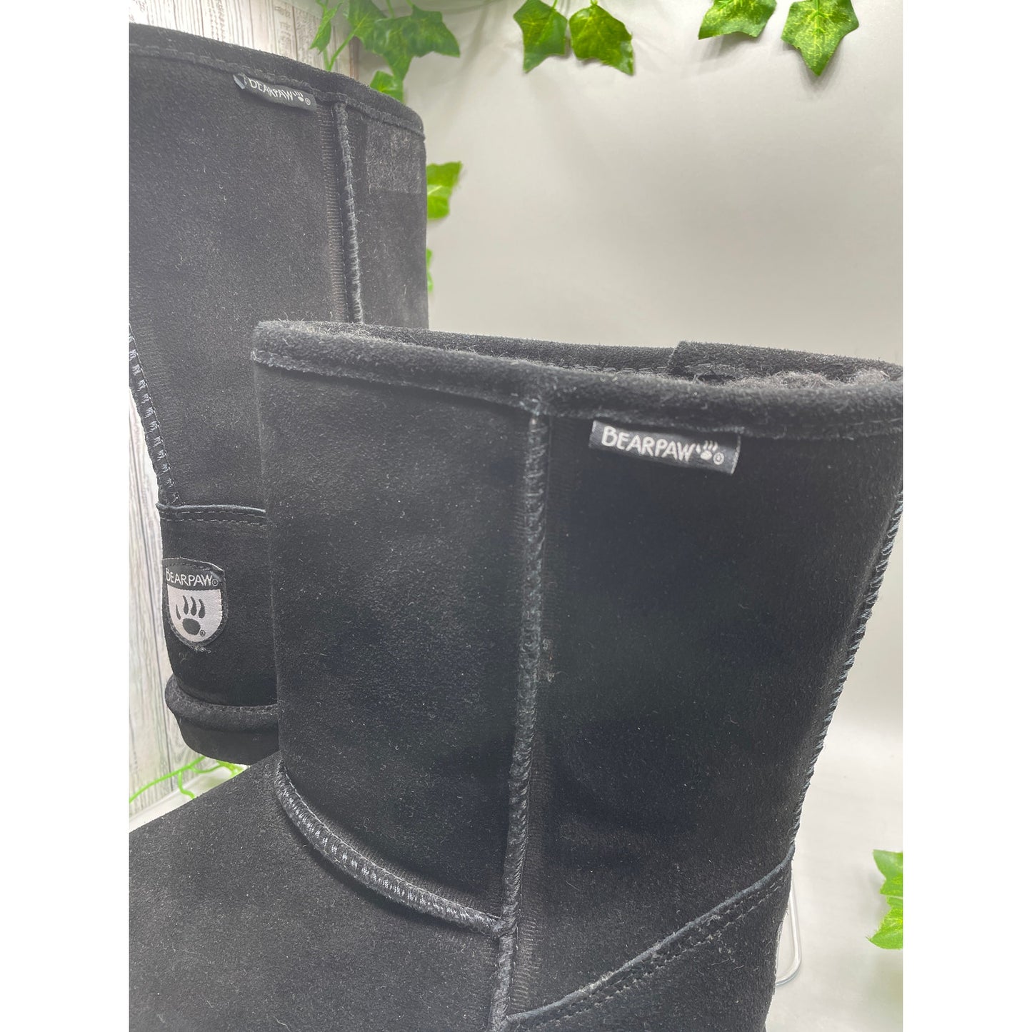 NEW Bearpaw Dorado Black Womans Winter Warm Boots 10