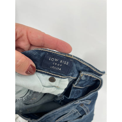 Lucky Brand Dark Denim Low Rise Crop Lolita 12/31