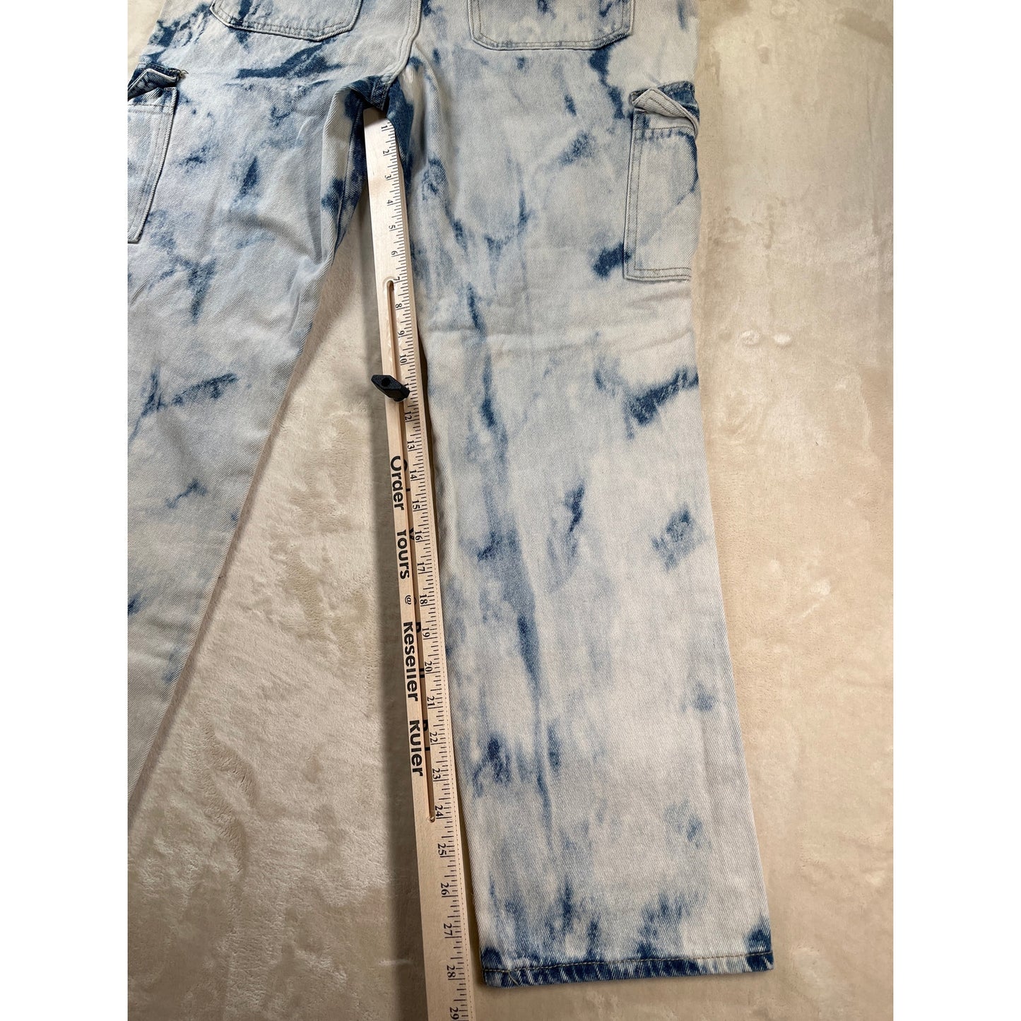 Simple Society NWT Acid Super High Rise Baggy Fit Cargo Woman Pants 11/30
