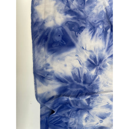 Micheal Kors Blue White Tie Dye Maxi V-Neck Dress