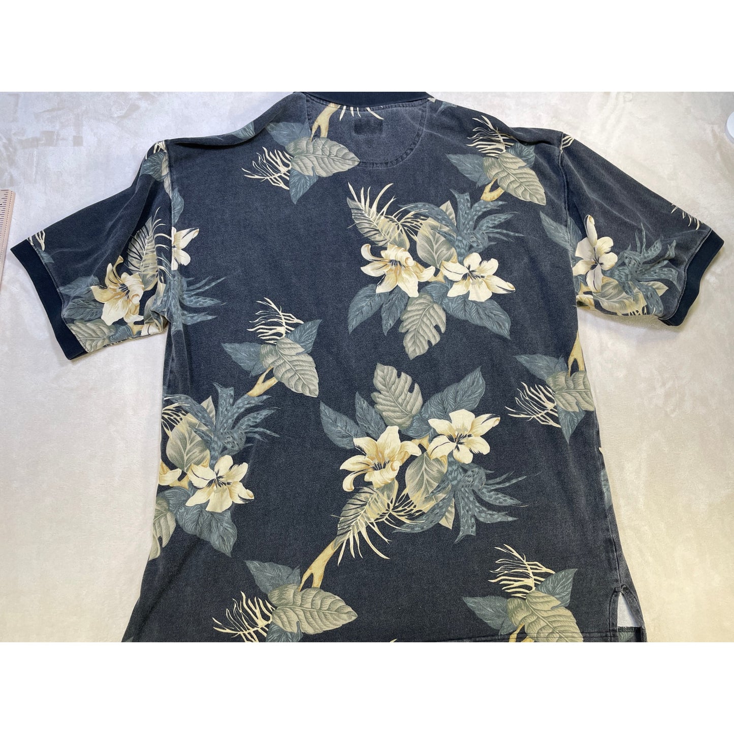 Vintage Men’s Tommy Bahama 100% Cotton Men’s Floral Polo Large