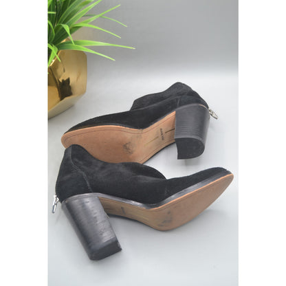 Black Leather Dolce Vita Ankle Boots Size 6.5