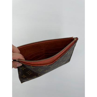 Louis Vuitton Monogram Brown & Orange Daily Pouch *missing zipper