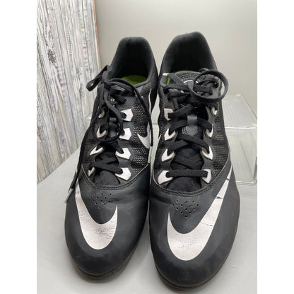 Nike Rival S Black Track Cleats Athletic Lace Up Shoes *No Spikes Men’s 11.5