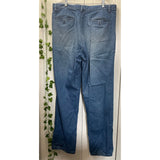 Cambridge Classic Vintage Denim Mens Button Fly Zipper Dad Trouser Jeans Size 36x34