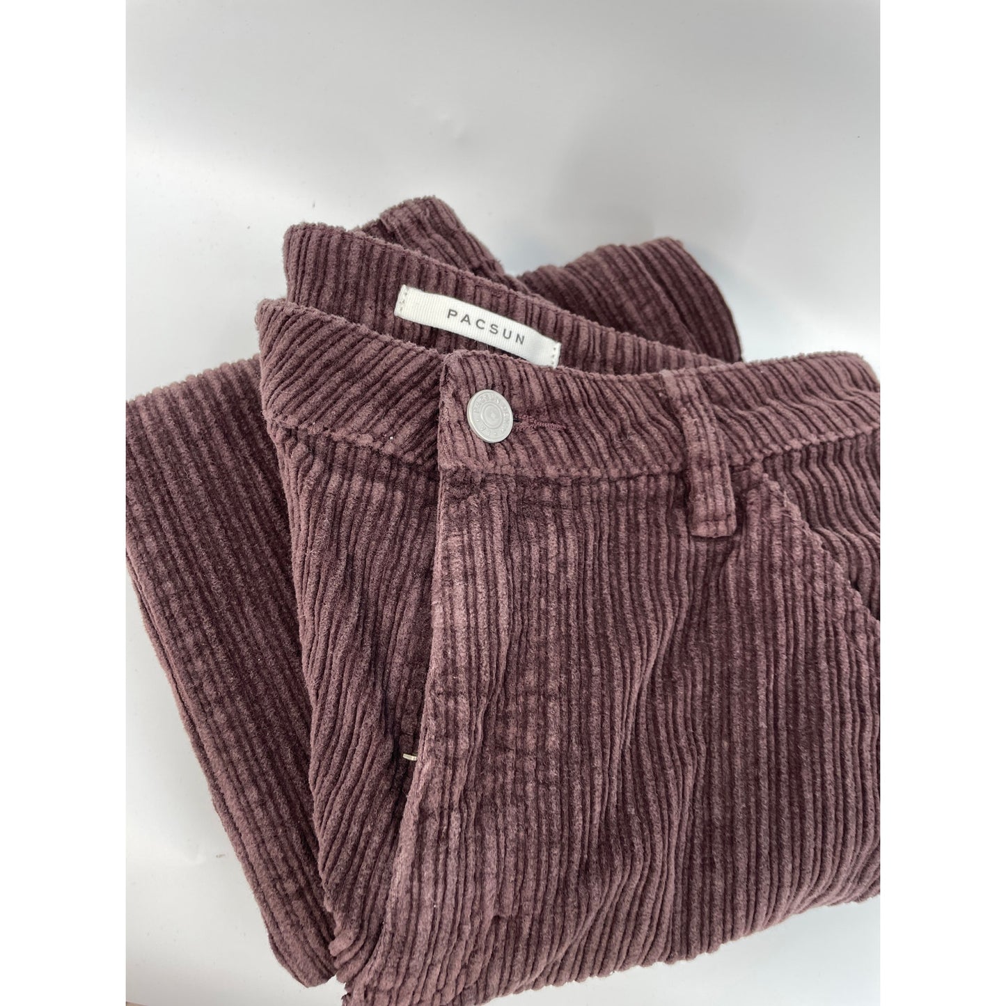 Pacsun Brown Corduroy 90's Boyfriend Carpenter Straight Wide Pants Size 25