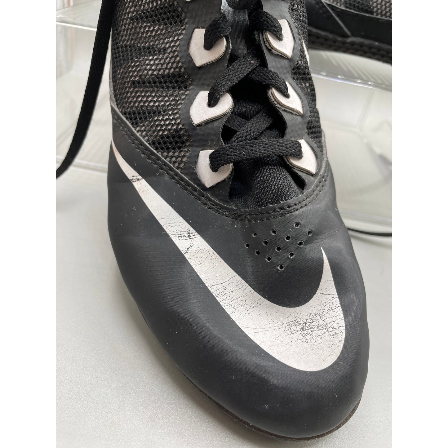 Nike Rival S Black Track Cleats Athletic Lace Up Shoes *No Spikes Men’s 11.5