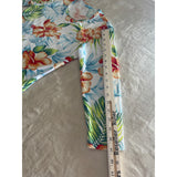 J. McLaughlin Nylon Spandex Signature Blouse 3/4 Sleeve BOTANNICA XS