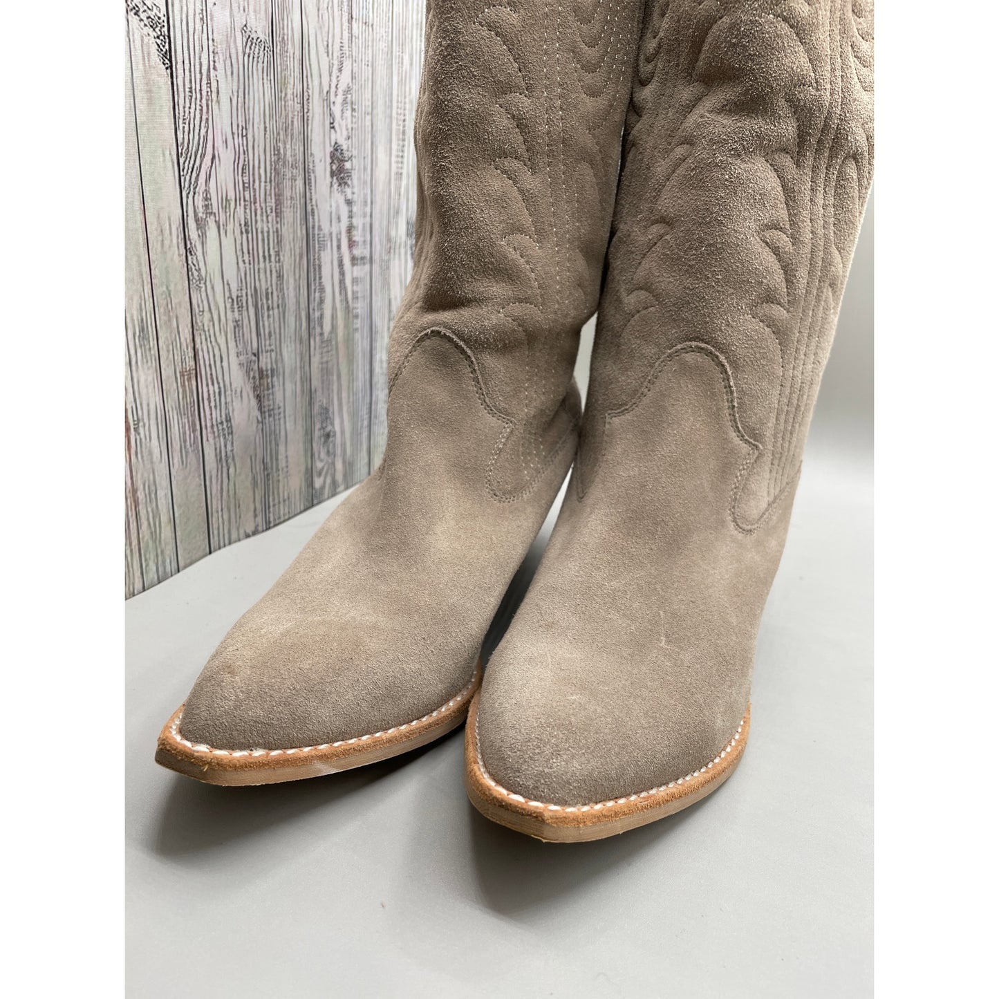 Jeffrey Campbell Calvera 2K Leather Western Knee High Woman’s Boot 7.5