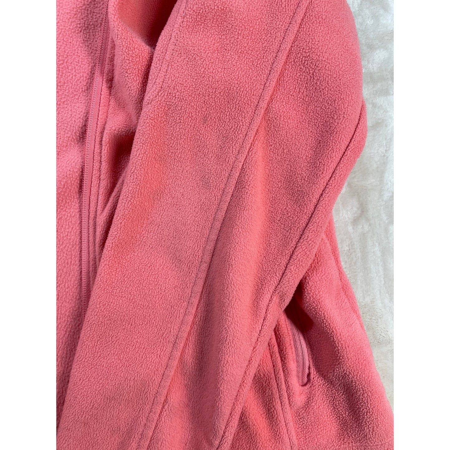 Columbia Woman’s Coral Full-zip Light Weight Warm Fleece Sweater M