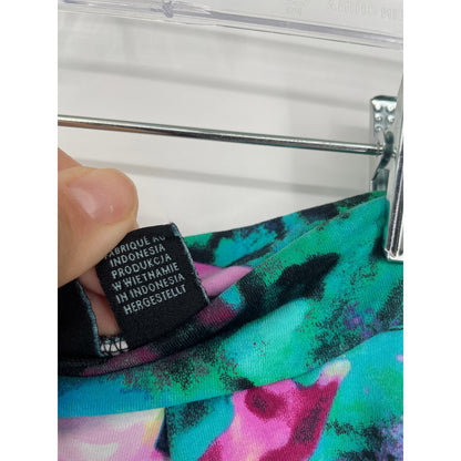 Cynthia Rowley Floral A Line Knee Length Pleated Spring Small Skirt