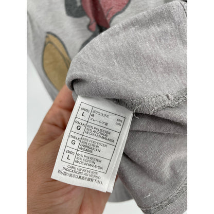 Disneyland Mickey Mouse Vintage Retro Y2K Style Grey Long Sleeve