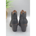 Lucky Brand Womans Leather Black Ankle Short Boots Size 6.5W