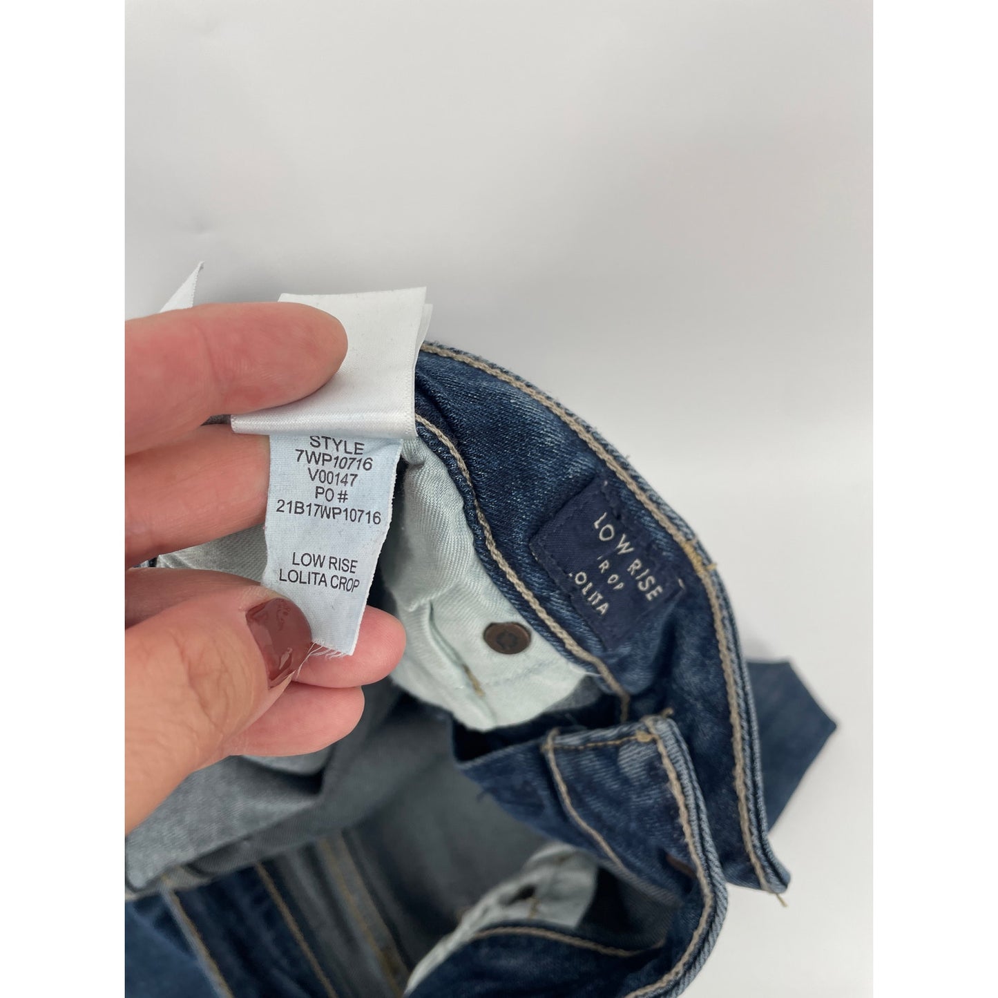 Lucky Brand Dark Denim Low Rise Crop Lolita 12/31