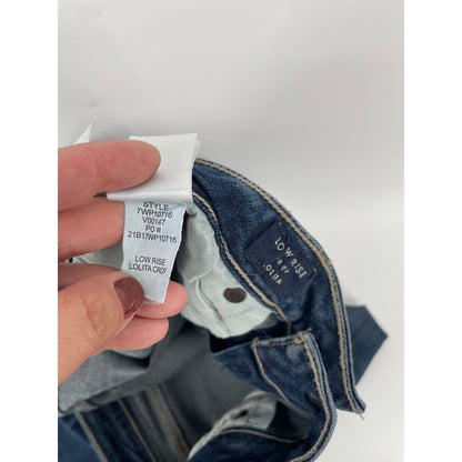 Lucky Brand Dark Denim Low Rise Crop Lolita 12/31